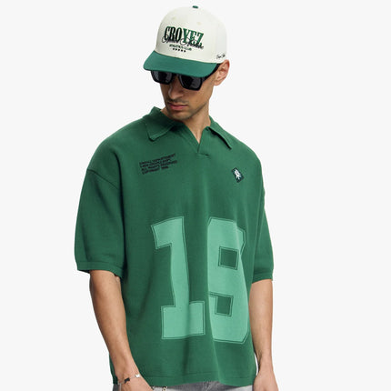 Croyez Croyez Polo Knit Nombre SS26 Forest Green