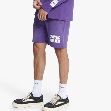 Croyez Croyez Shorts Sprayed Atelier SS26 Dark Purple
