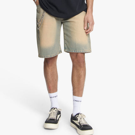 Croyez Croyez Shorts Washed Denim SS26 Sand Washed