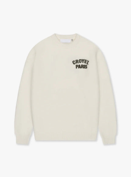 Croyez Croyez Sweater Knit Paris FW25 Off White
