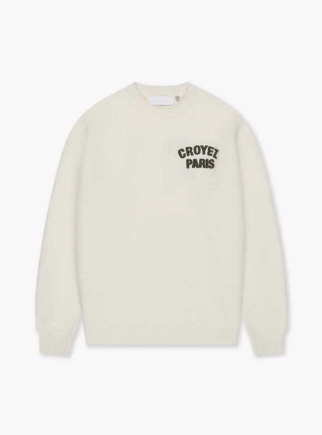 Croyez Croyez Sweater Knit Paris FW25 Off White