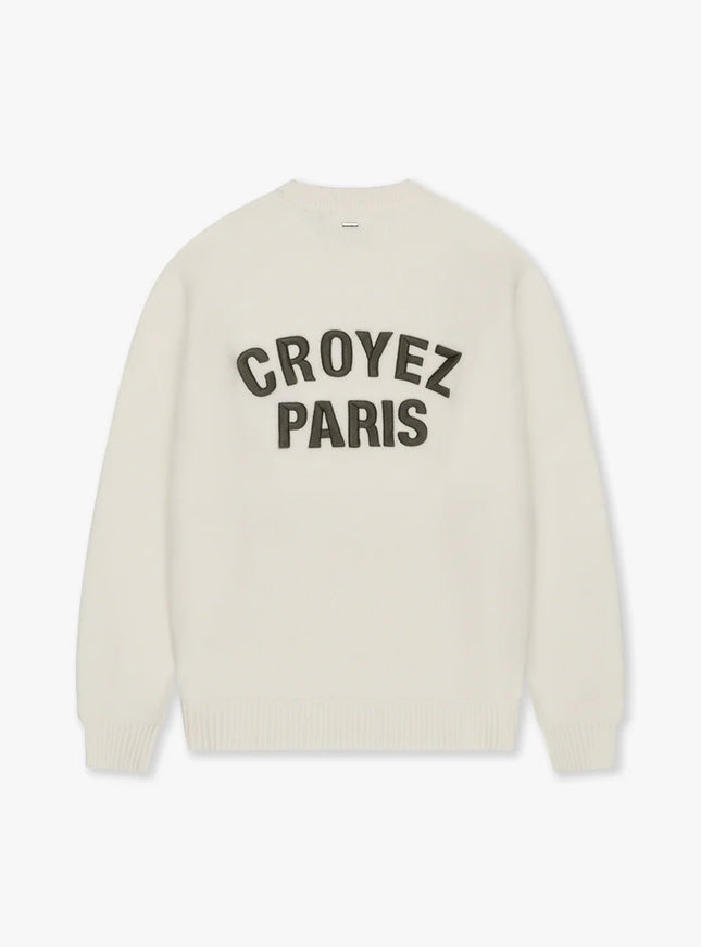 Croyez Croyez Sweater Knit Paris FW25 Off White