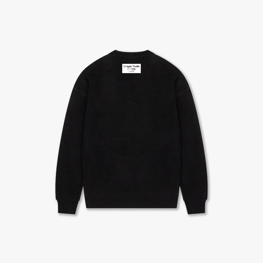 Croyez Croyez Sweater Knit Studio Label FW26 Black