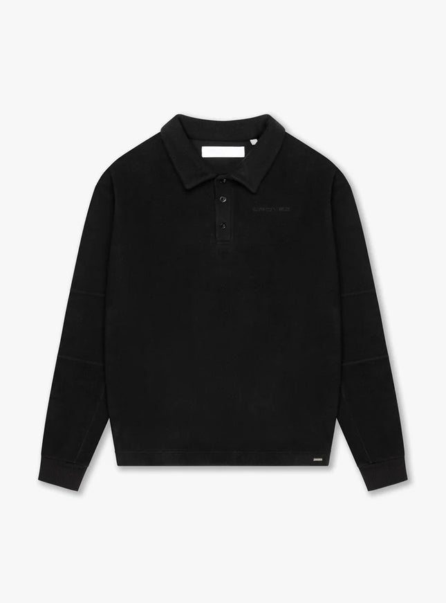 Croyez Croyez Sweater Polo Fleece FW25 Black