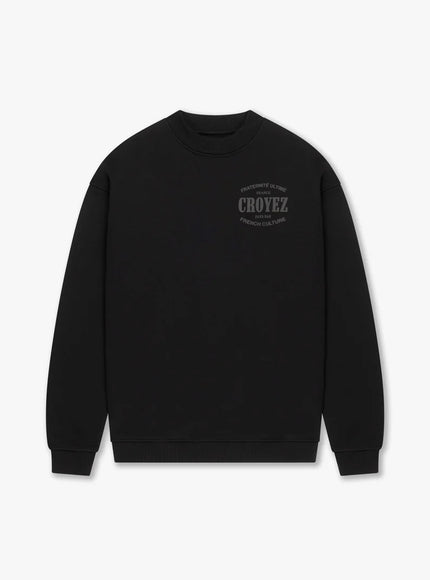 Croyez Croyez Sweater Stamp FW25 Black