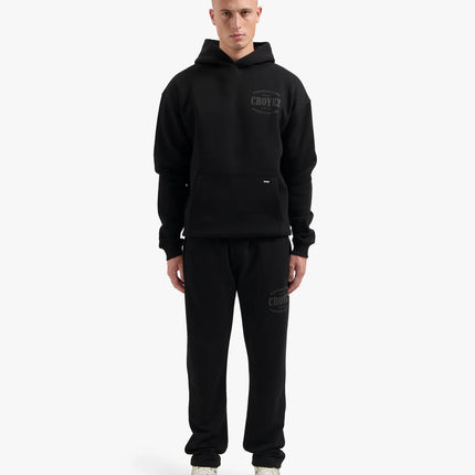 Croyez Croyez Sweatpants Straight Leg Stamp FW25 Black