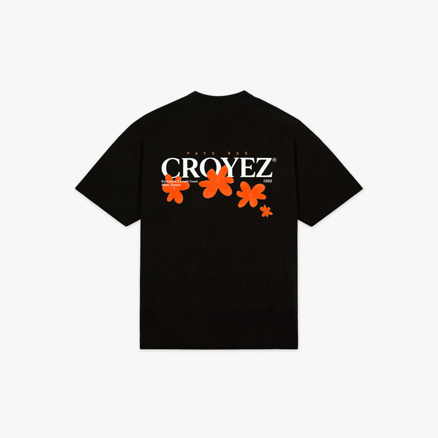 Croyez Croyez T-Shirt Botanique SS26 Black/Orange