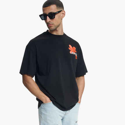 Croyez Croyez T-Shirt Botanique SS26 Black/Orange