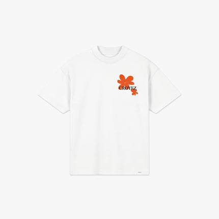 Croyez Croyez T-Shirt Botanique SS26 White/Orange