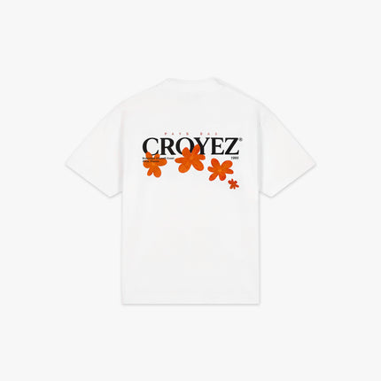 Croyez Croyez T-Shirt Botanique SS26 White/Orange