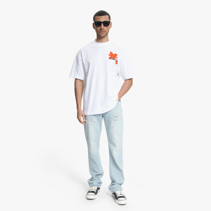 Croyez Croyez T-Shirt Botanique SS26 White/Orange
