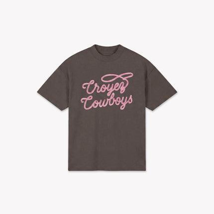 Croyez Croyez T-Shirt Cowboys SS26 Washed Brown