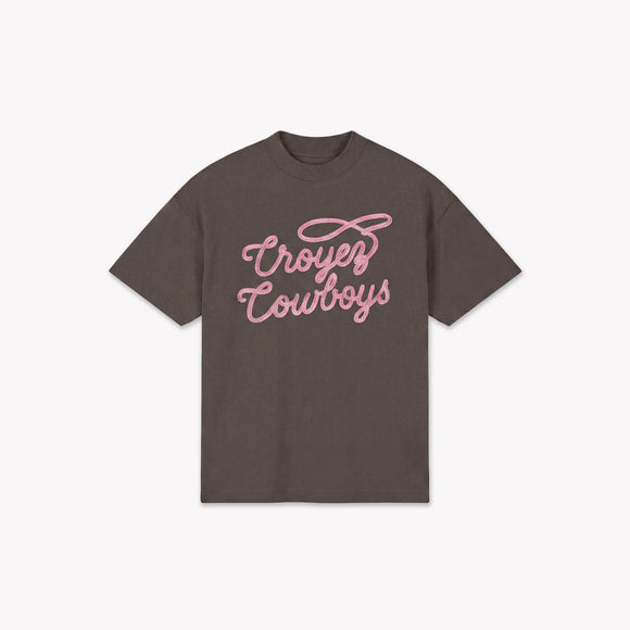 Croyez Croyez T-Shirt Cowboys SS26 Washed Brown