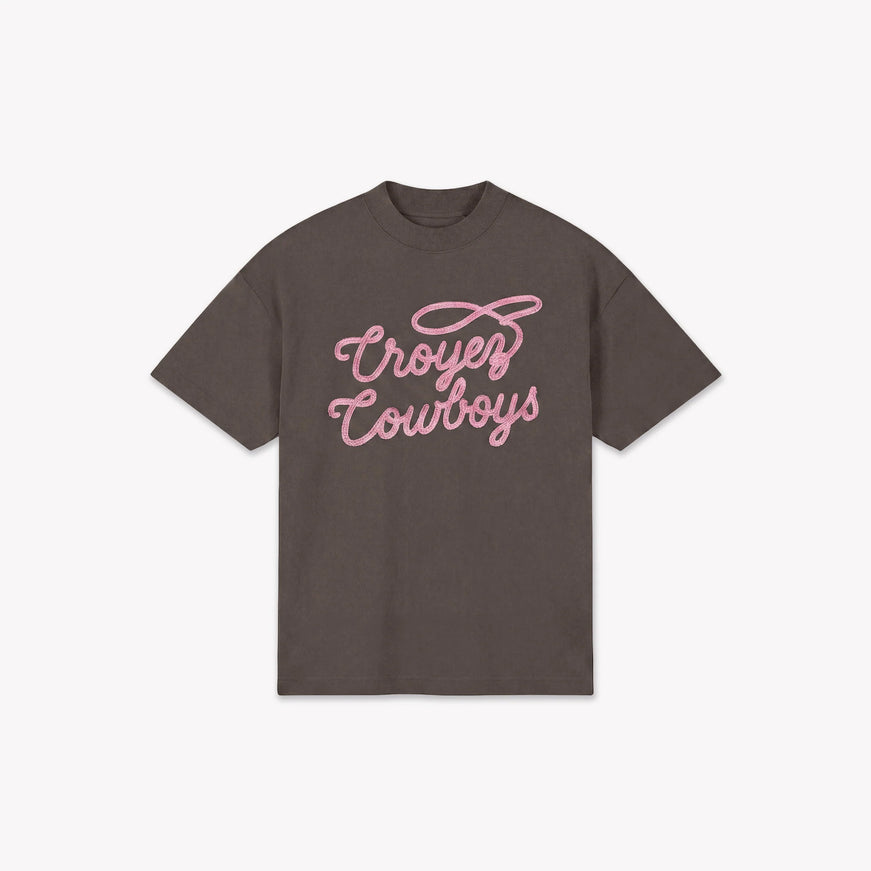 Croyez Croyez T-Shirt Cowboys SS26 Washed Brown
