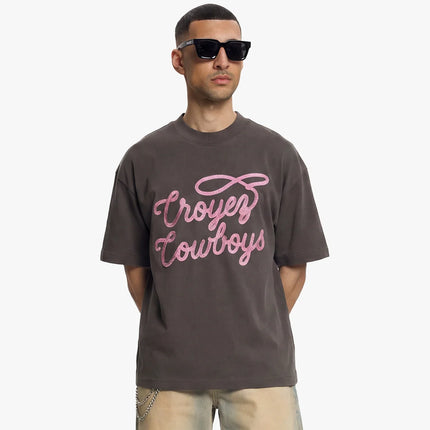 Croyez Croyez T-Shirt Cowboys SS26 Washed Brown