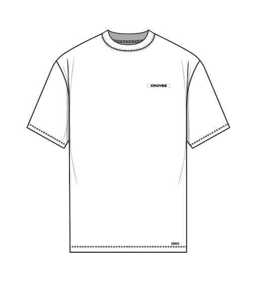 Croyez Croyez T-Shirt Etiquette SS26 White