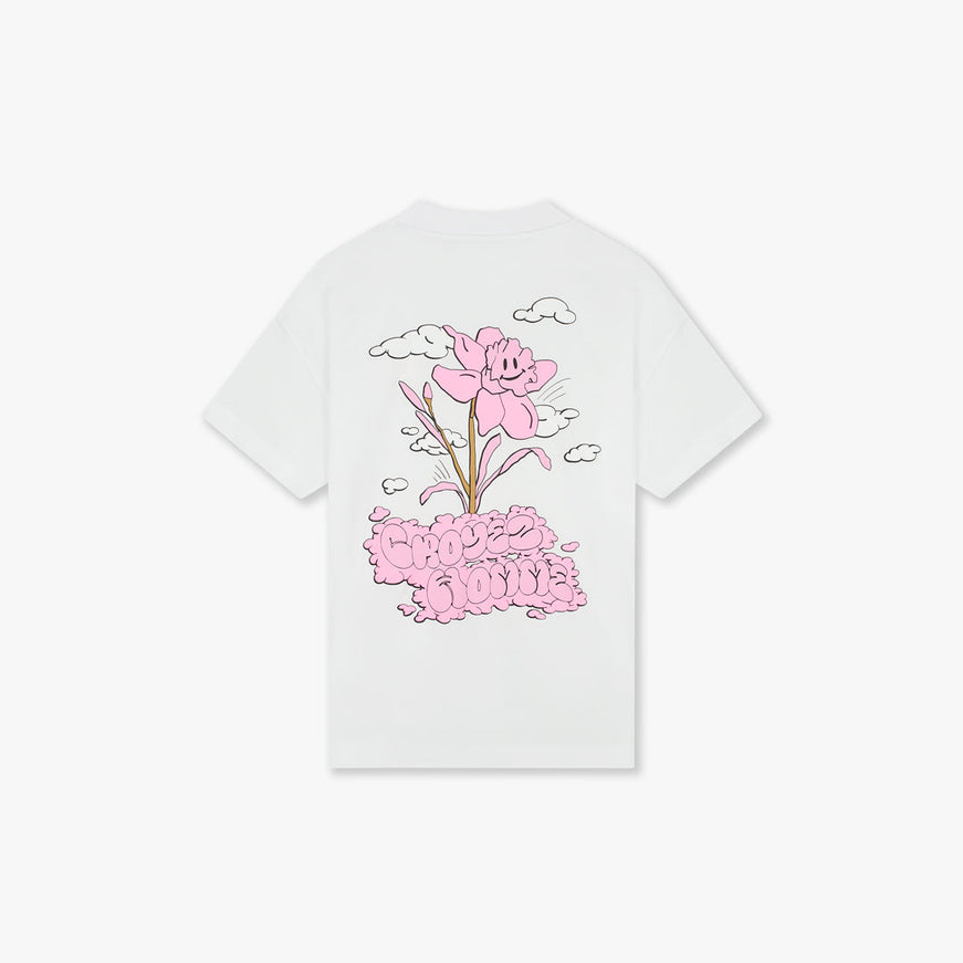 Croyez Croyez T-Shirt Fleur Heureuse SS26 White