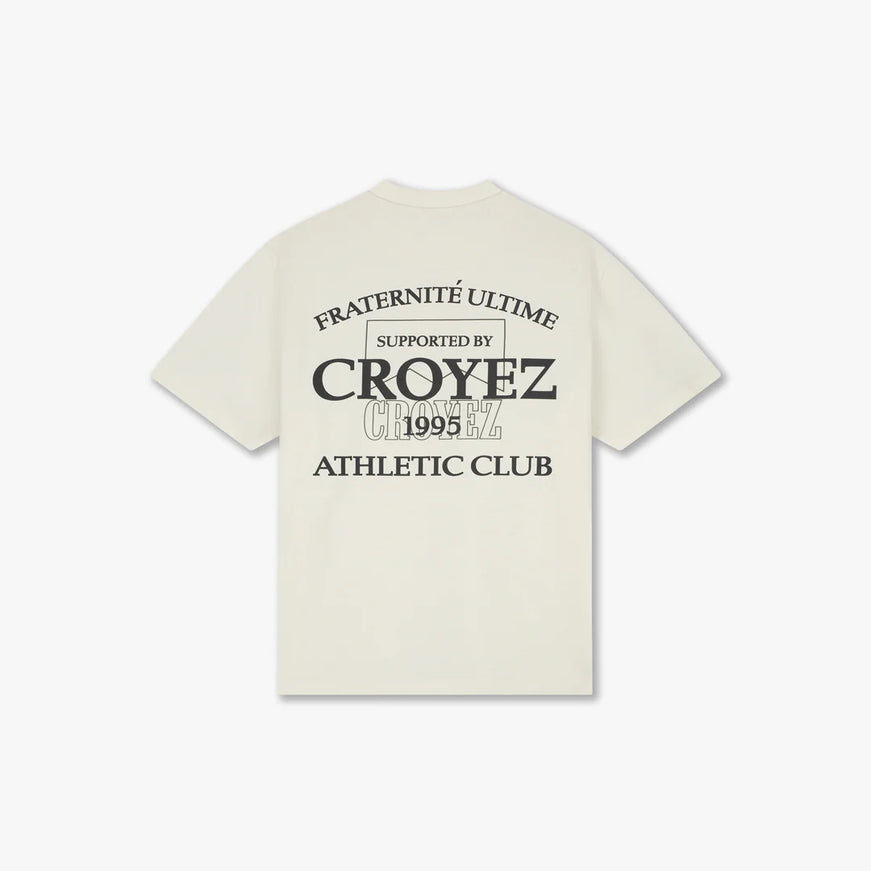 Croyez Croyez T-Shirt Overlay Fraternite SS26 Off-White