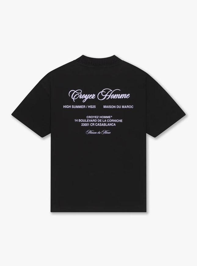Croyez Croyez T-Shirt Showroom FW25 Black/Lilac