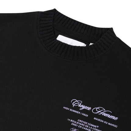 Croyez Croyez T-Shirt Showroom FW25 Black/Lilac