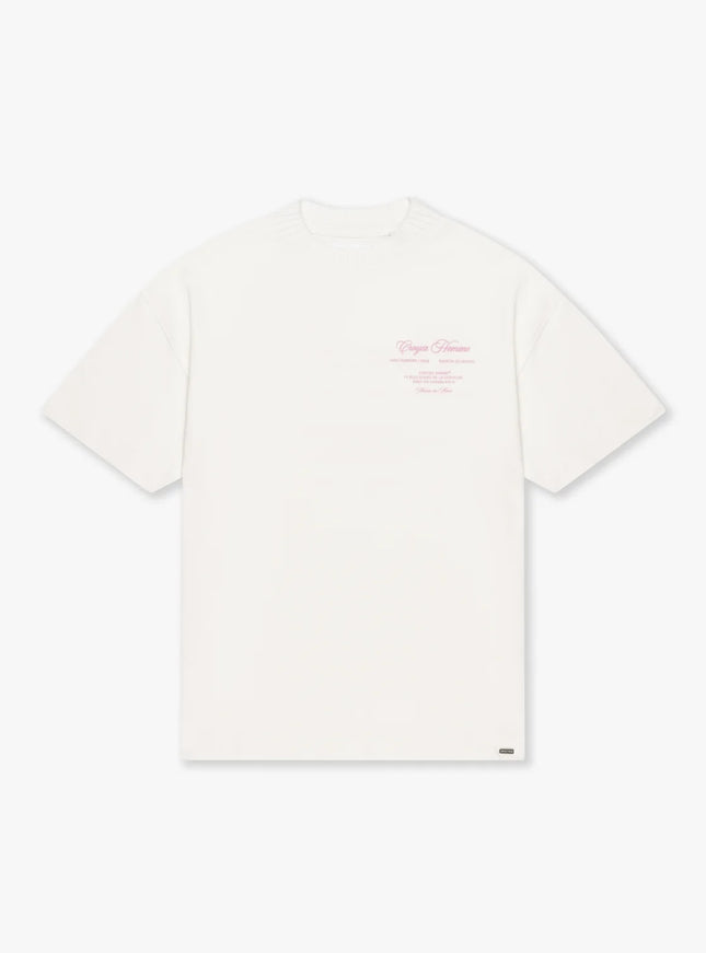Croyez Croyez T-Shirt Showroom FW25 Off White/Pink