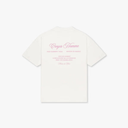 Croyez Croyez T-Shirt Showroom FW25 Off White/Pink