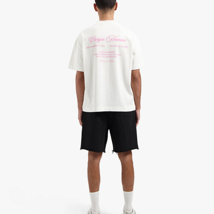 Croyez Croyez T-Shirt Showroom FW25 Off White/Pink
