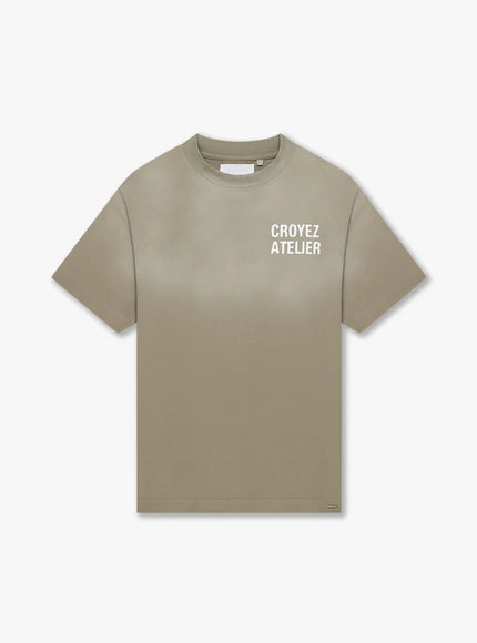 Croyez Croyez T-Shirt Sprayed Atelier FW25 Dusty Olive