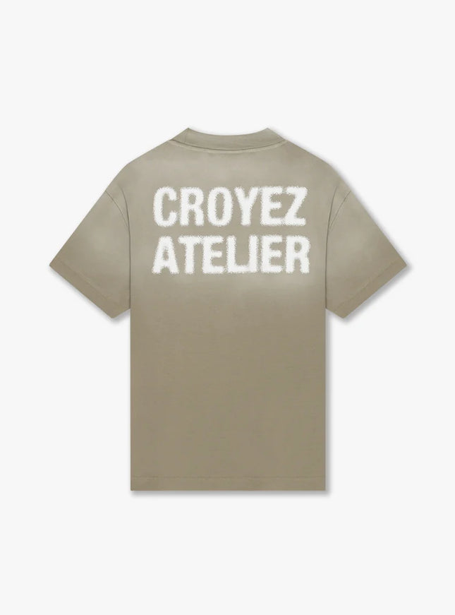 Croyez Croyez T-Shirt Sprayed Atelier FW25 Dusty Olive