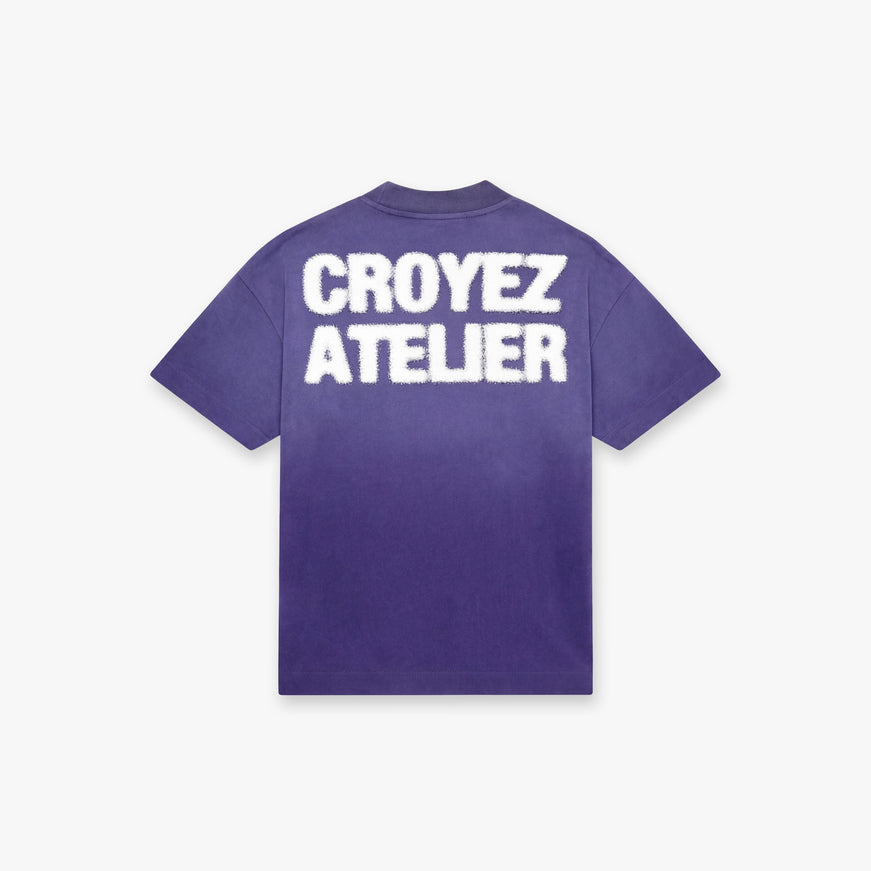 Croyez Croyez T-Shirt Sprayed Atelier SS26 Dark Purple