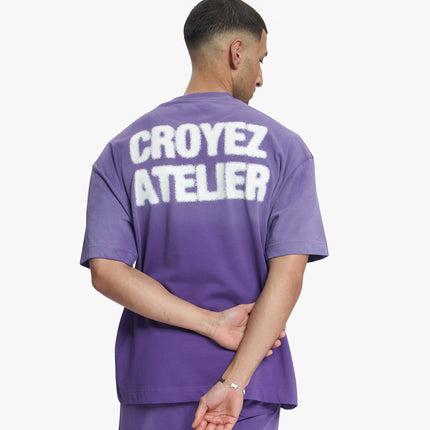 Croyez Croyez T-Shirt Sprayed Atelier SS26 Dark Purple