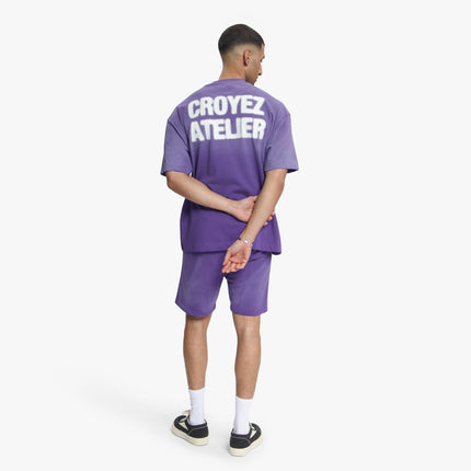 Croyez Croyez T-Shirt Sprayed Atelier SS26 Dark Purple