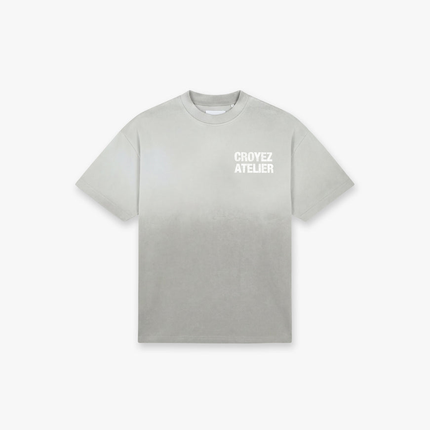 Croyez Croyez T-Shirt Sprayed Atelier SS26 Light Grey