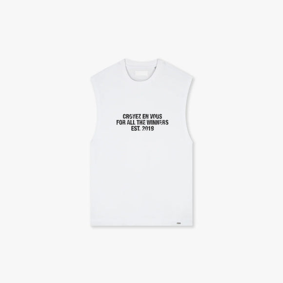 Croyez Croyez T-Shirt Winners Sleeveless SS26 White