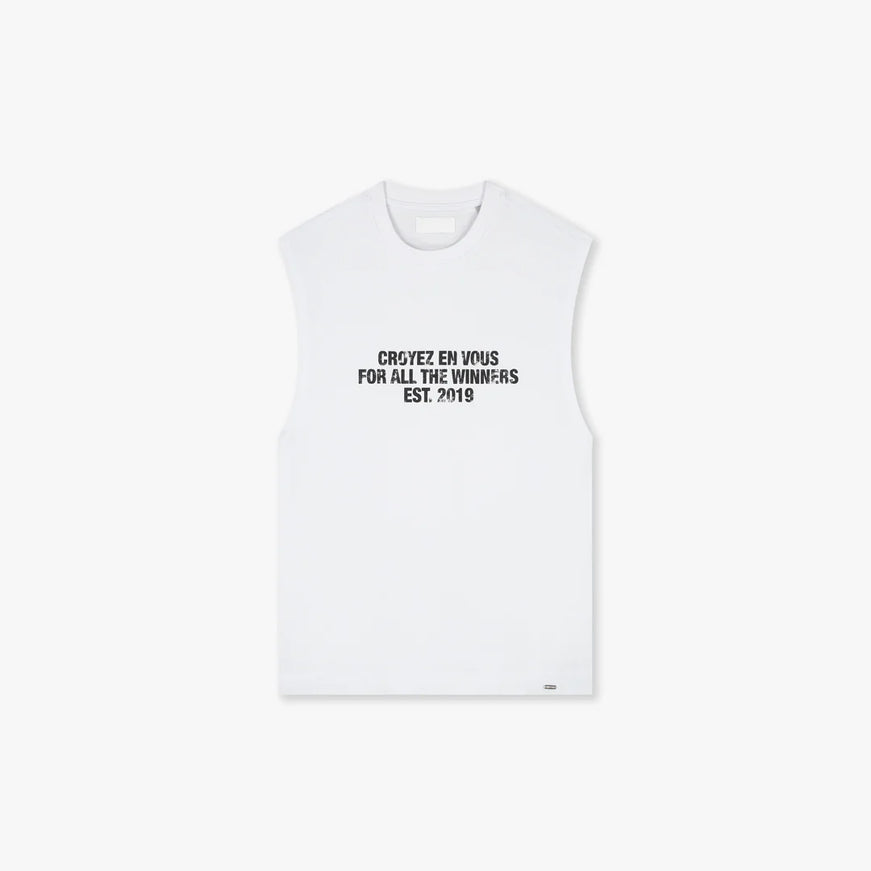 Croyez Croyez T-Shirt Winners Sleeveless SS26 White