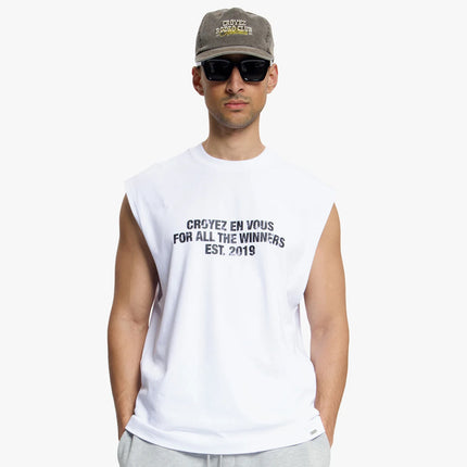 Croyez Croyez T-Shirt Winners Sleeveless SS26 White