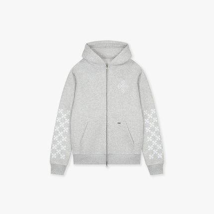 Croyez Croyez Zip Hoodie Cross SS26 Grey Melange