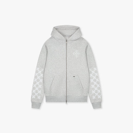 Croyez Croyez Zip Hoodie Cross SS26 Grey Melange