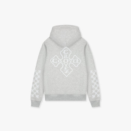 Croyez Croyez Zip Hoodie Cross SS26 Grey Melange