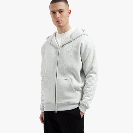 Croyez Croyez Zip Hoodie Cross SS26 Grey Melange