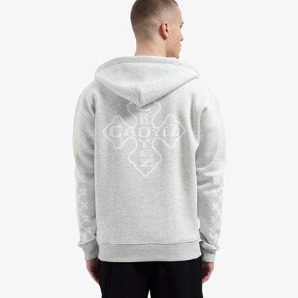 Croyez Croyez Zip Hoodie Cross SS26 Grey Melange