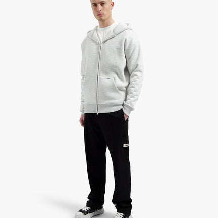 Croyez Croyez Zip Hoodie Cross SS26 Grey Melange