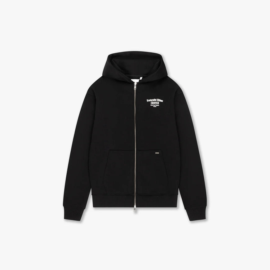 Croyez Croyez Zip Hoodie Fraternite FW25 Black