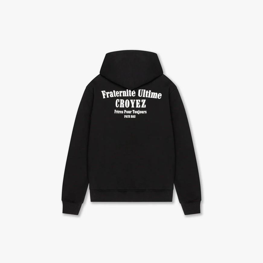 Croyez Croyez Zip Hoodie Fraternite FW25 Black
