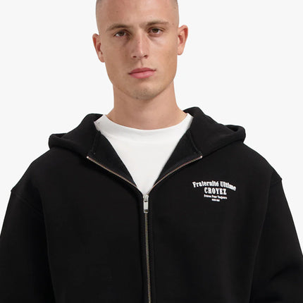 Croyez Croyez Zip Hoodie Fraternite FW25 Black