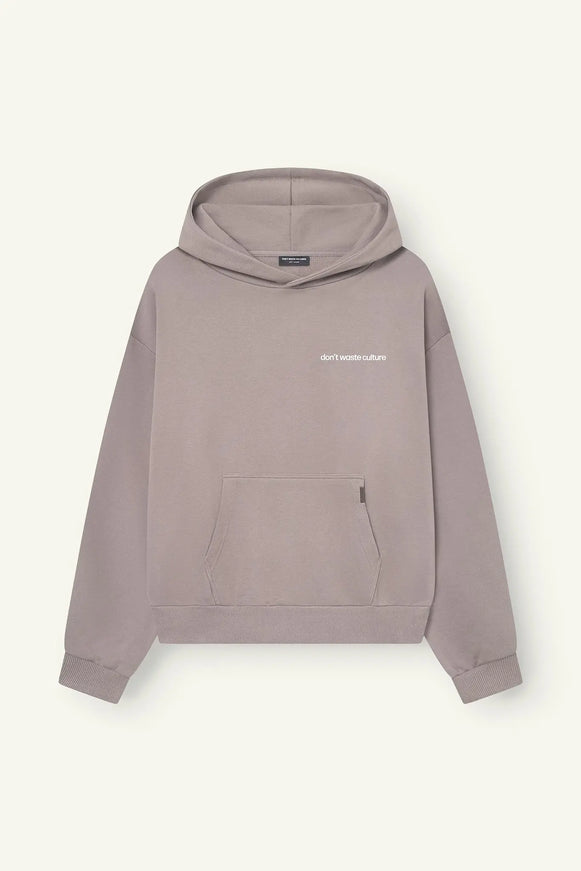 Don't Waste Culture Don't Waste Culture Hoodie Ray FW25 Warm Grey
