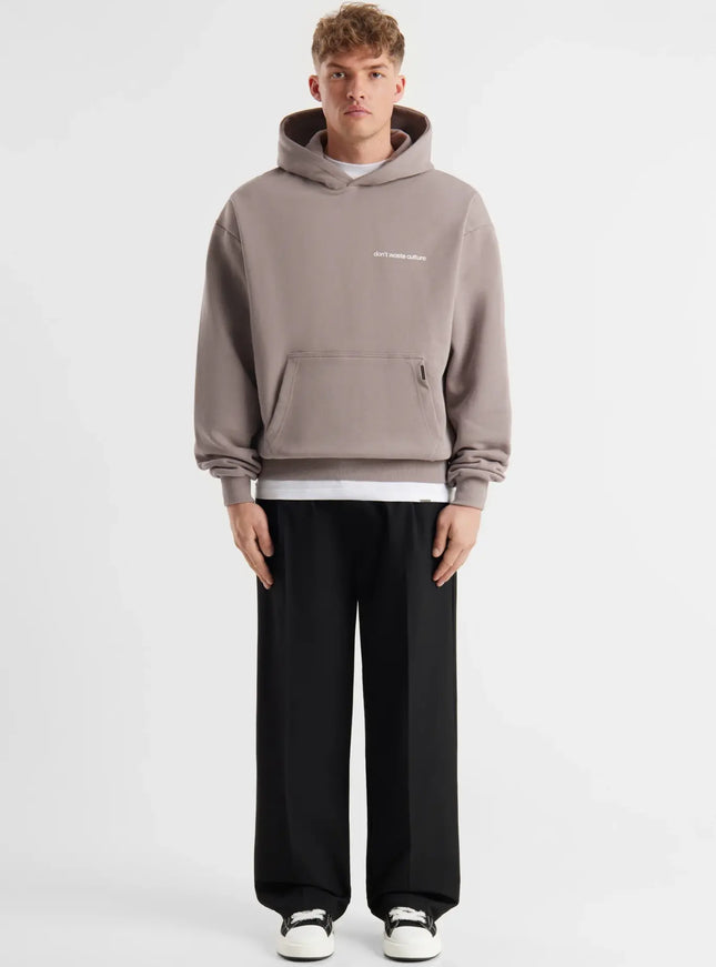 Don't Waste Culture Don't Waste Culture Hoodie Ray FW25 Warm Grey