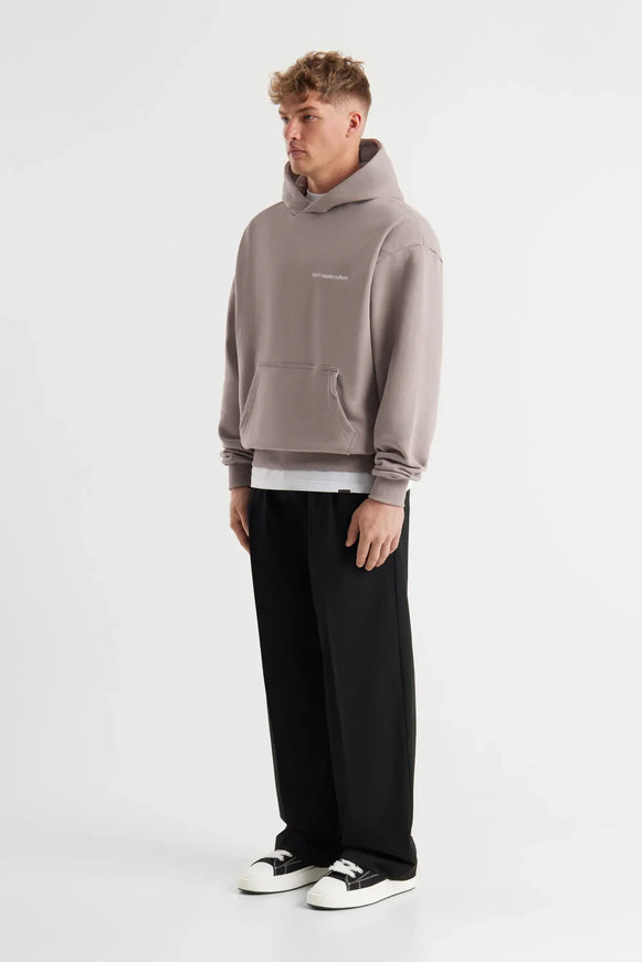 Don't Waste Culture Don't Waste Culture Hoodie Ray FW25 Warm Grey