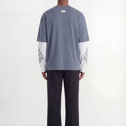 Don't Waste Culture Don't Waste Culture Longsleeve Alarel SS26 Light Blue