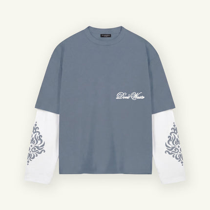 Don't Waste Culture Don't Waste Culture Longsleeve Alarel SS26 Light Blue
